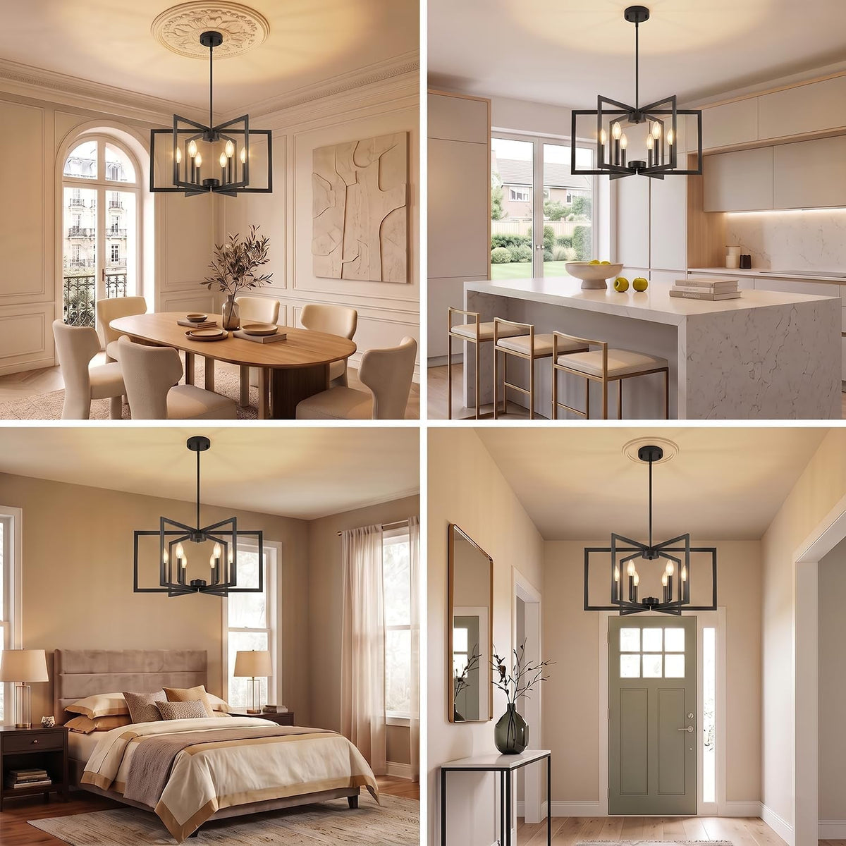 black-chandelier-for-dining-room-6-light-dining-room-light-fixture