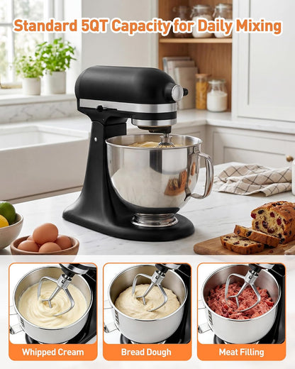 5 QT Food Grade Stainless Steel Mixing Bowl Compatible with Kitchenaid7