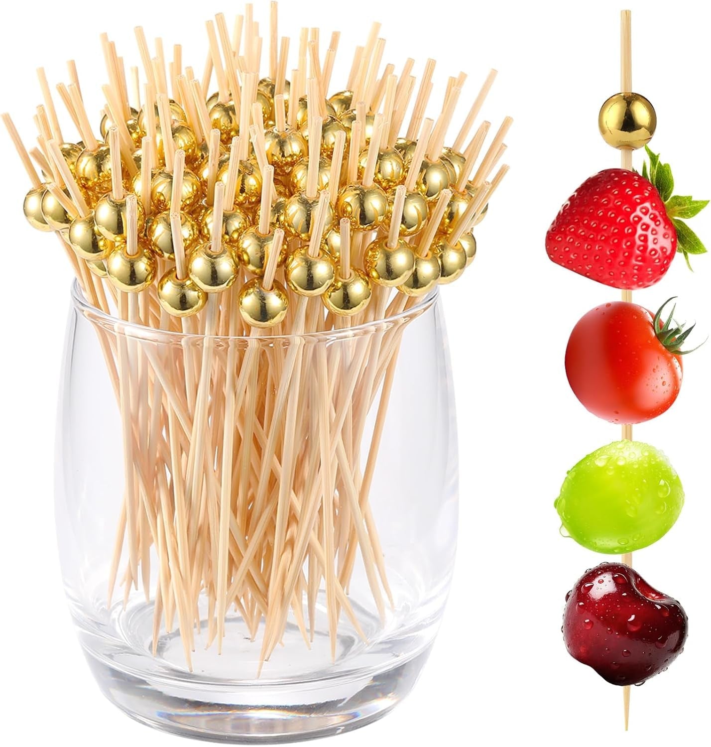 200-pcs-cocktail-picks-fancy-toothpicks-for-appetizers-bamboo-tooth-picks-mini-gold-ball-food-sticks-4-7-inch-natural-wooden-decorative-skewers-for-drinks-party-fruit-kebab-burger-charcuterie-board