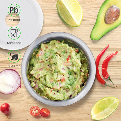 18/8 Stainless Steel Mortar and Pestle with Brush,Pill Crusher,Spice Grinder,Herb Bowl,Pesto Powder3