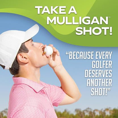 Mulligan Shots Golf Ball Shot Glasses with Lids - 12 Pack - Funny Golf Gifts for Men2
