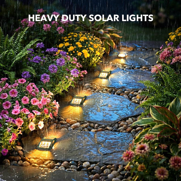 Solar Driveway Lights 4 Pack, Outdoor Deck Dock Marine Waterproof6