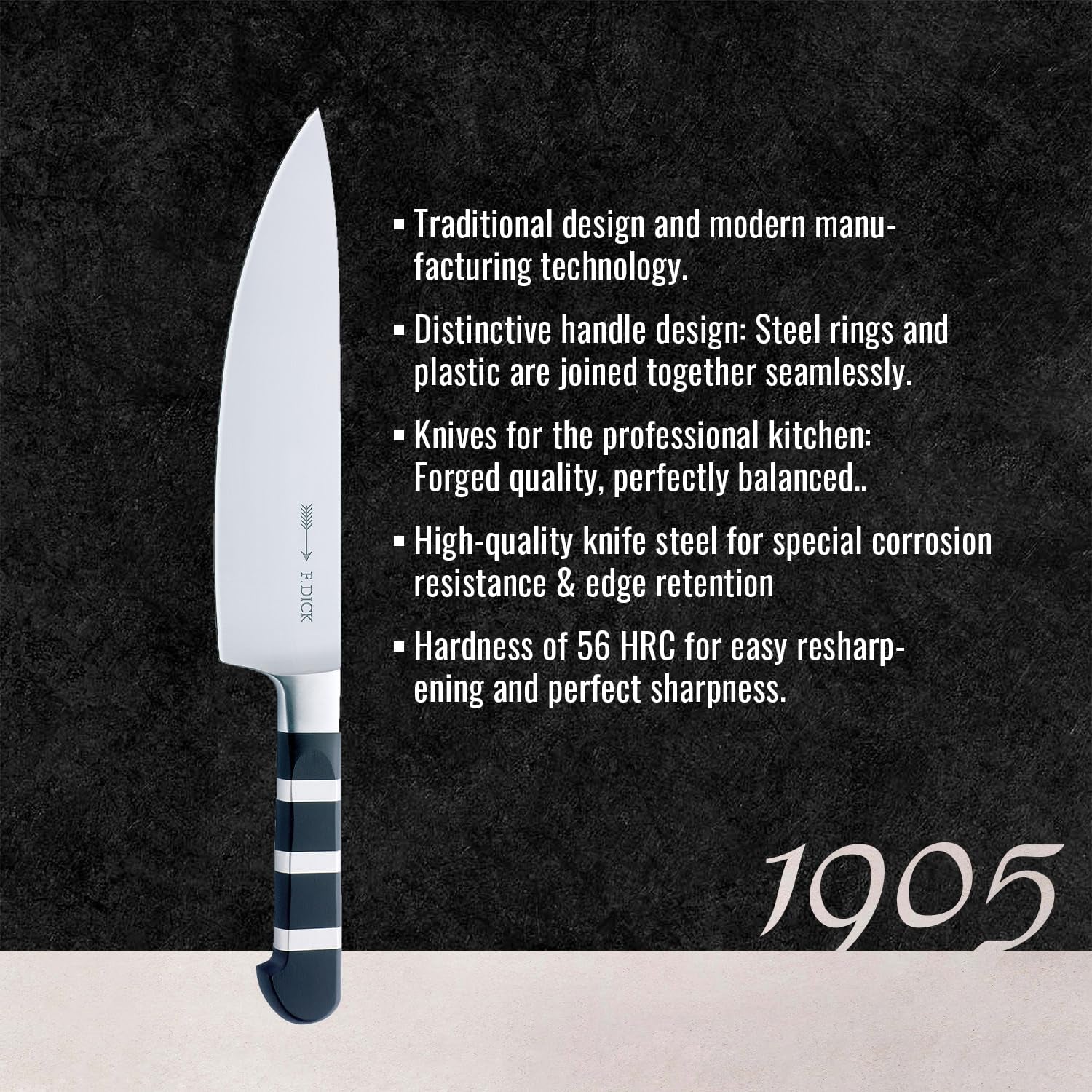 f-dick-1905-chef-knife-classic-kitchen-knife-with-8-3-blade-56-hrc-ideal-for-meat-vegetables-high-carbon-stainless-steel-ultra-sharp-ergonomic-handle