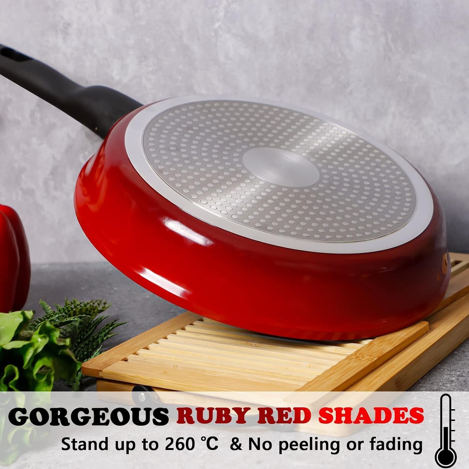 nonstick-deep-frying-pan-skillet-with-lid-12-inch-5-qt-saute-pan-sauce-pan-cookware-cooking-chef-pan-induction-compatible-cast-aluminum-ruby-red