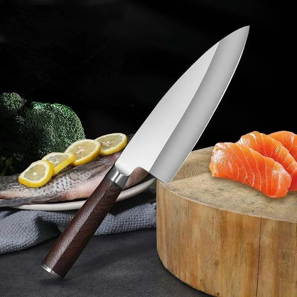 Meat Cleaver, 8 Inch Fish Knife Thickened Kitchen Chef Cutting Knife Sashimi Knives3