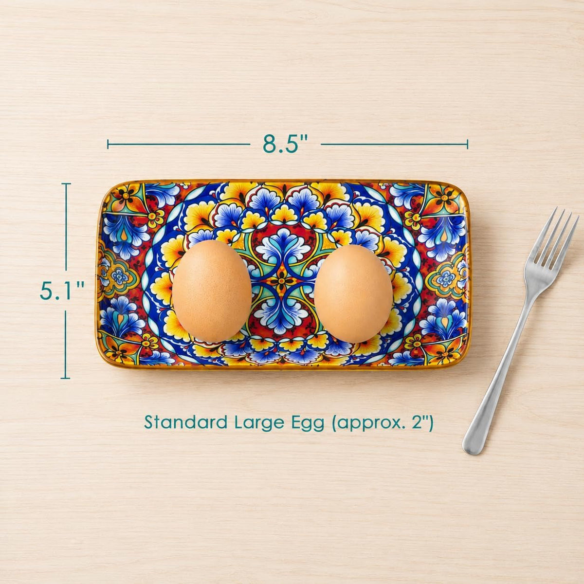 simi-6-piece-rectangular-ceramic-plates-set-8-5-x-5-1-small-dessert-sushi-plates-bohemian-appetizer-serving-plates-microwave-oven-safe-porcelain-plates