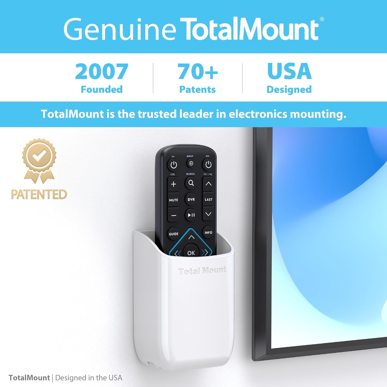drop-free-remote-holder-removable-adhesive-strips-white-designed-in-the-usa-simply-put-the-remote-in-no-tricky-magnet-alignment-needed