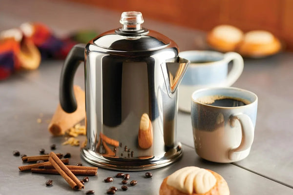 Classic Stainless Steel Yosemite Coffee Percolator, 8-Cup | Fuller, Richer Flavor, Percolator Coffee Maker, Coffee Percolator Stovetop, Permanent Filter Basket, Dishwasher Safe11