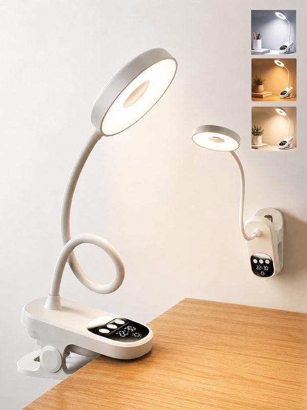 Clip on Desk Lamp Wireless 6000Mah Rechargeable LED Reading Light 3 Colors1