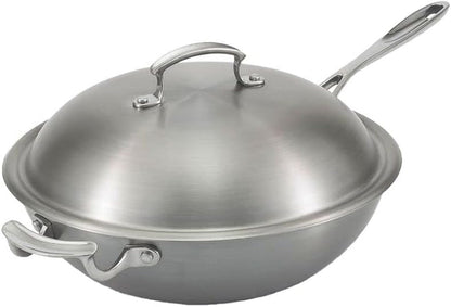 49418 Miramar 12-Inch Stir Fry Pan, 5.19 Qt Display Cookware, 3-Ply Stainless Steel, Mirror-Finish Handle, Even Heat Distribution for Gas, Electric and Induction Cooking2