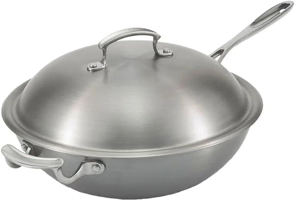 49418 Miramar 12-Inch Stir Fry Pan, 5.19 Qt Display Cookware, 3-Ply Stainless Steel, Mirror-Finish Handle, Even Heat Distribution for Gas, Electric and Induction Cooking2