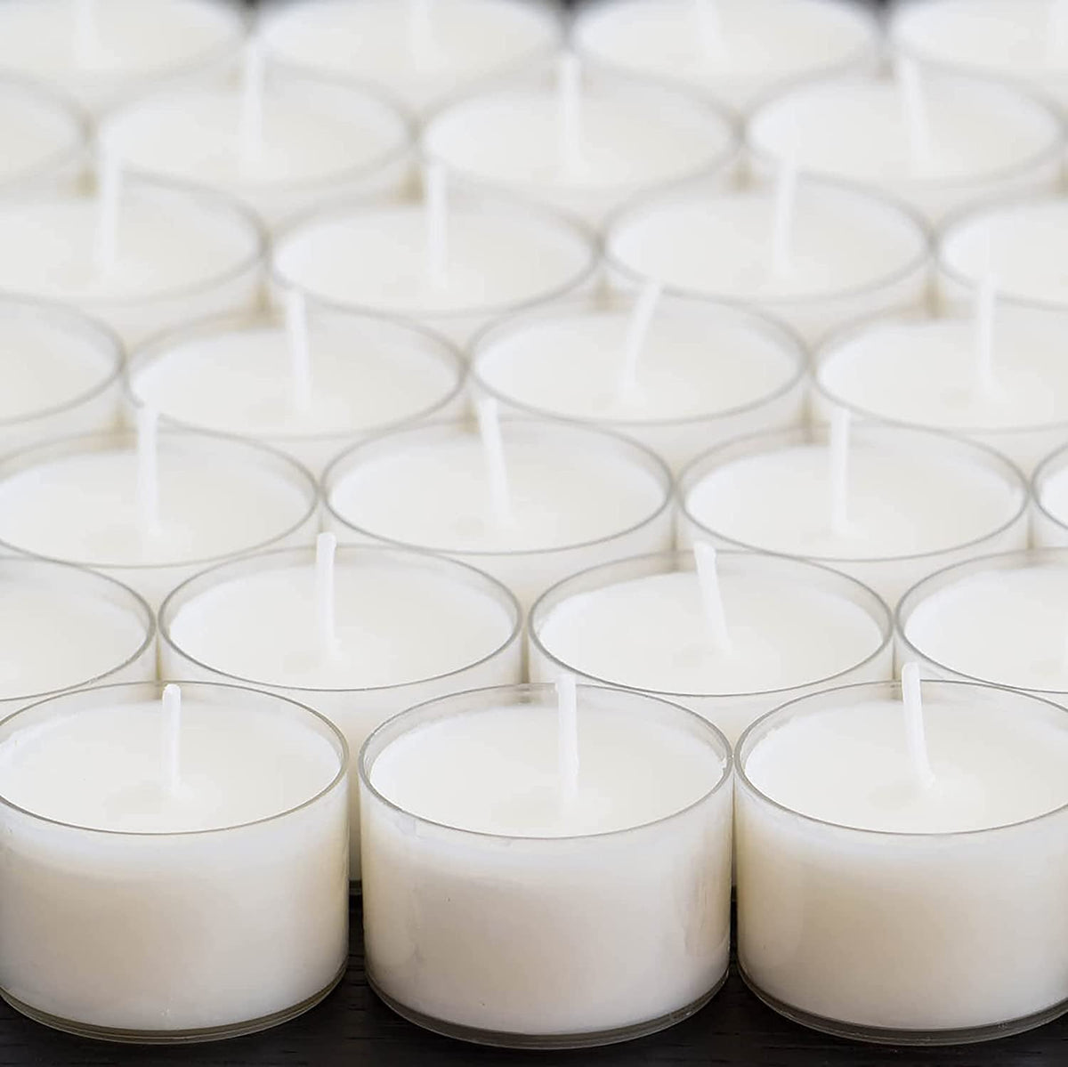 bulk-96-pack-unscented-smokeless-long-burning-clear-cup-tea-light-candles-with-8-hour-extended-burn-time-white
