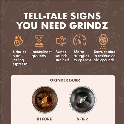 Grindz Professional Coffee Grinder Cleaning Tablets - 430 Grams - All Natural Food Safe Gluten Free - Cleans Burr and Casing - Help Extend Life of Your Grinder3