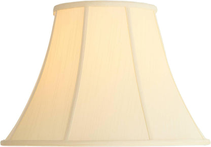 Pre-Assembled Ginna Creme Extra Large Bell Lamp Shade 9X18X13 (Spider) | 9" Top X 18" Bottom X 12.5" High X 13" Slant Replacement for Table + Floor Lamps Harp + Finial6