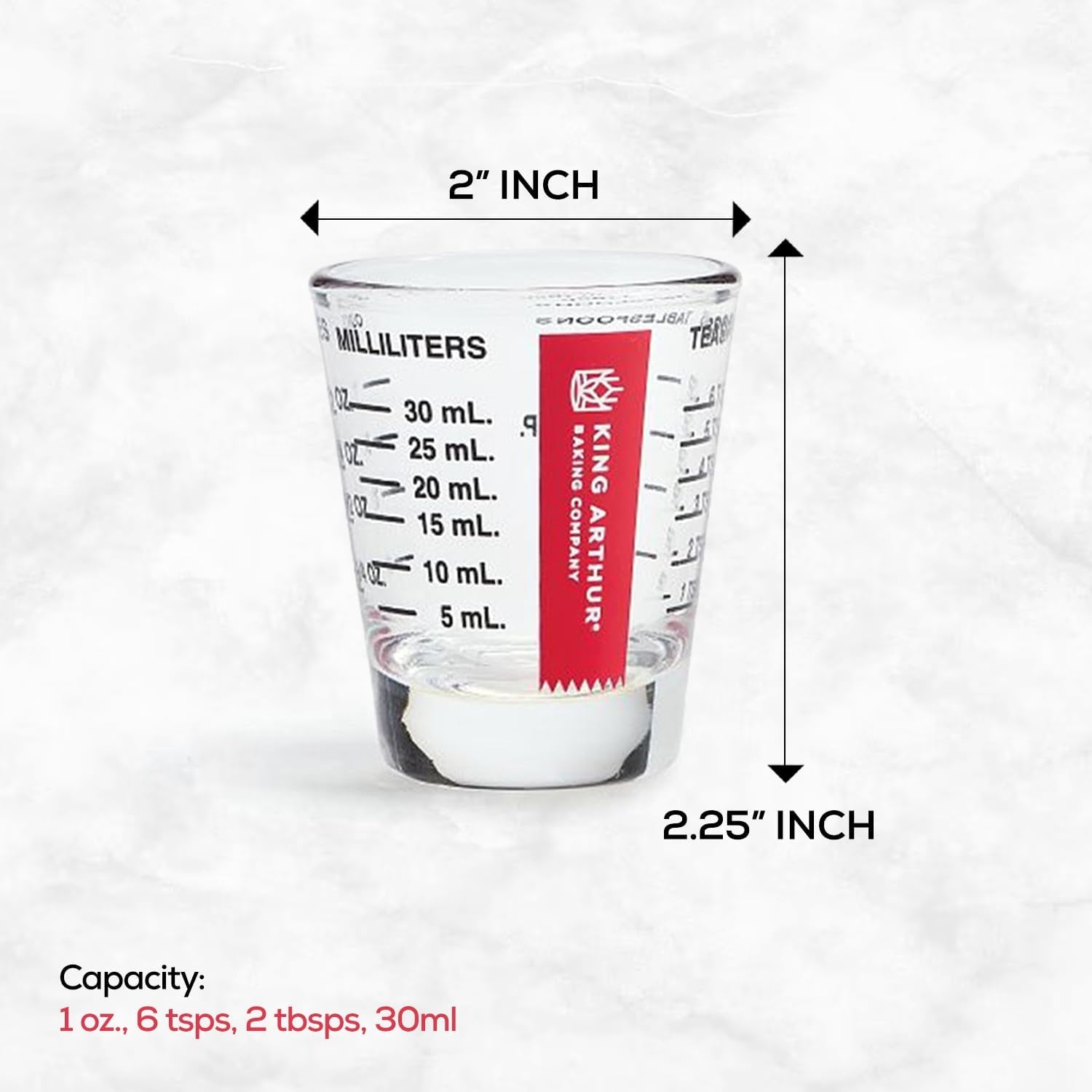 king-arthur-baking-company-mini-measure-multi-purpose-shot-glass-heavyweight-glass-black-set-of-2-for-liquid-and-dry-ingredients-and-precise-recipe-prep