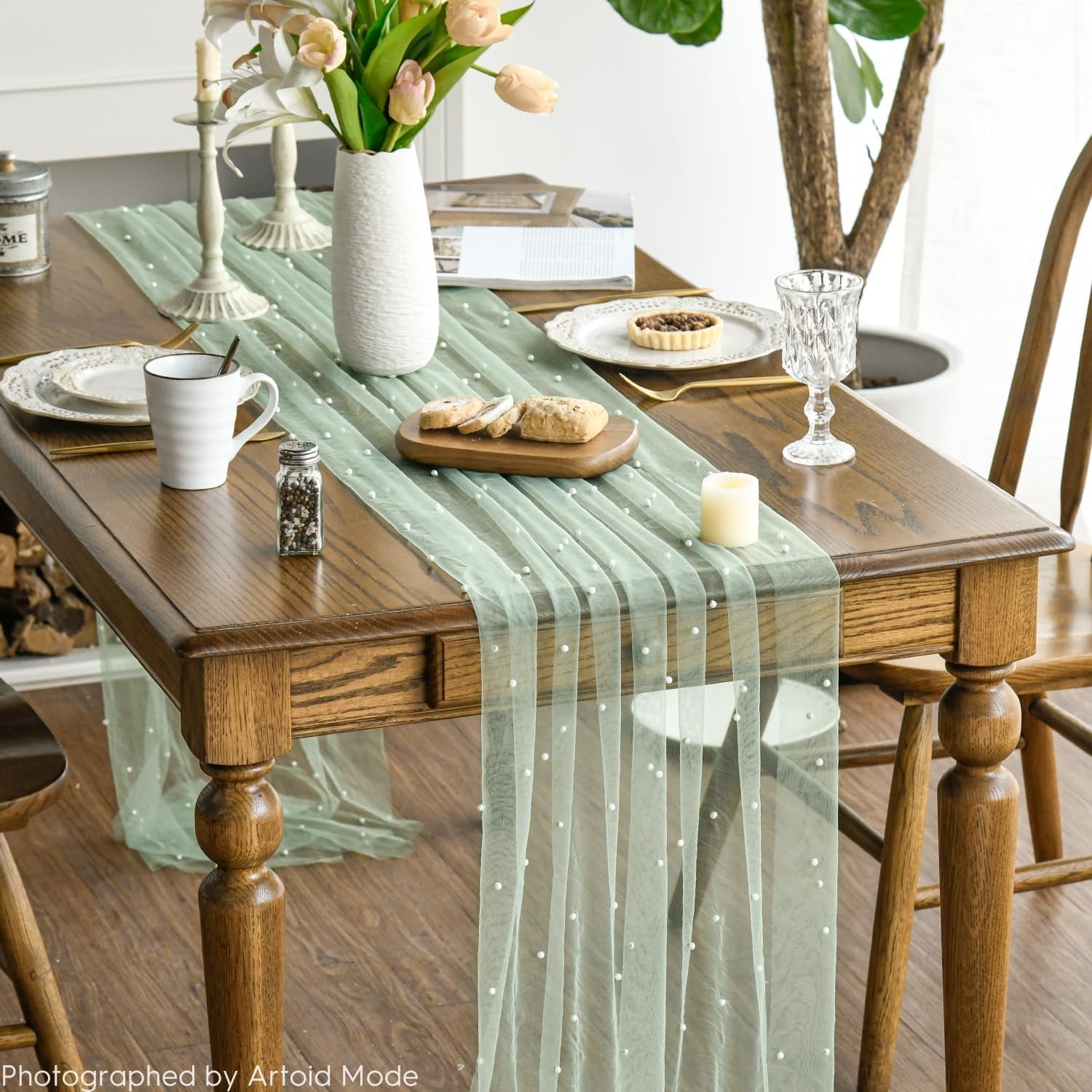 3pcs-pearl-grass-green-gauze-table-runner-120-inch-10ft-seasonal-sheer-dining-holiday-wedding-birthday-baby-shower-table-decor-for-home-party