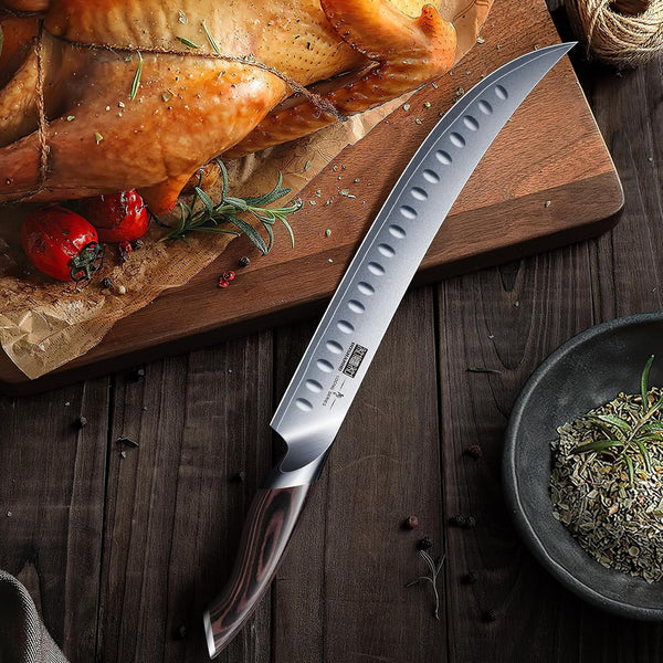 Carving Slicing Knife, 10 Inch Razor Sharp Japanese Brisket Knife6