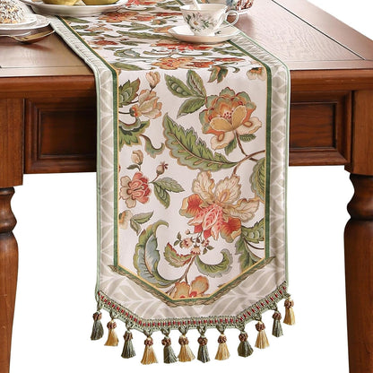 Designer Elegant French Velvet Table Runner,12"X71"-Santiago A1