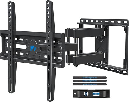 Full Motion TV Wall Mount for 32-70 Inch Tvs up to 99Lbs | Mount Bracket with Swivel and Tilt, TV Bracket with Articulating Dual Arms, Fits 16” Studs, Max VESA 400X400 Mm, MD23801