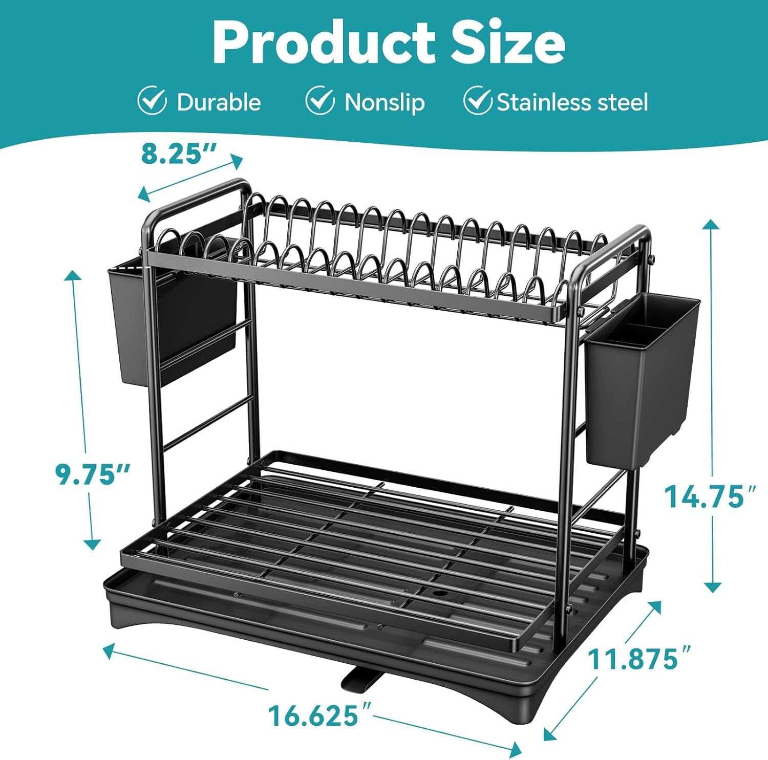 dish-rack-dish-drying-rack-2-tier-stainless-steel-dish-drainers-with-utensil-holder-and-drainboard-for-kitchen-sink-organizers-11-875-w-x-16-625-d-black