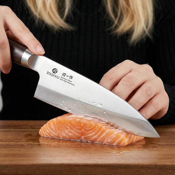 7" Deba Knife, Japanese Single Bevel, Ultra Sharp Fish Fillet7