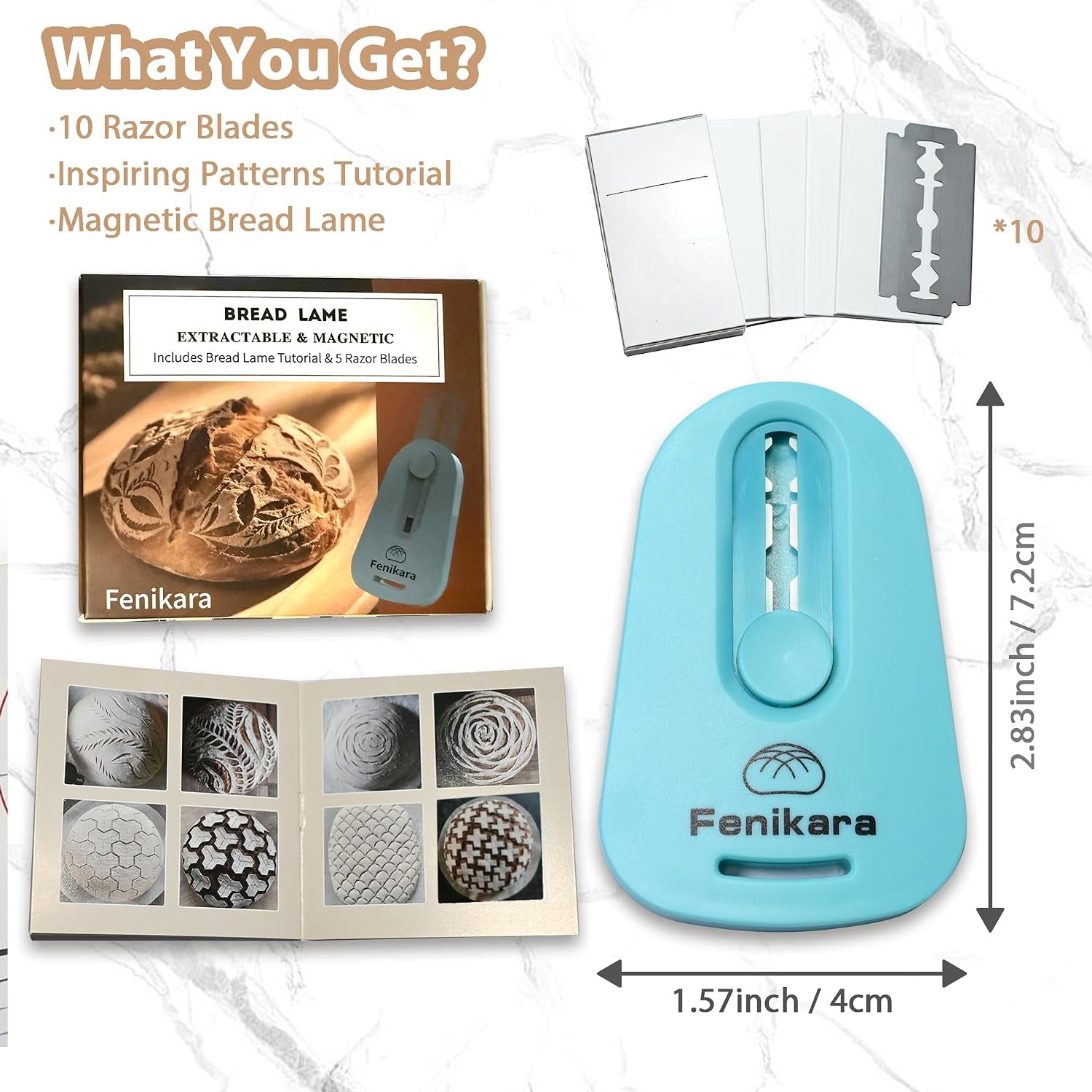 professional-bread-lame-upgraded-extractable-magnetic-bread-lame-dough-scoring-tool-premium-sourdough-scoring-tool-for-sourdough-bread-baking-bread-making-tools-includes-10-razor-blades-blue