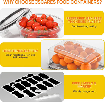 52 PCS Food Storage Containers with Lids Airtight (26 Lids & 26 Containers)4