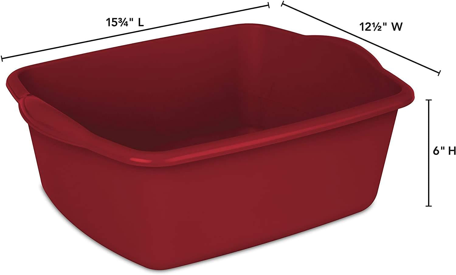sterlite-12-quart-dishpan-basin-multi-purpose-15-3-4-x-12-1-2-x-6-red-1-pack