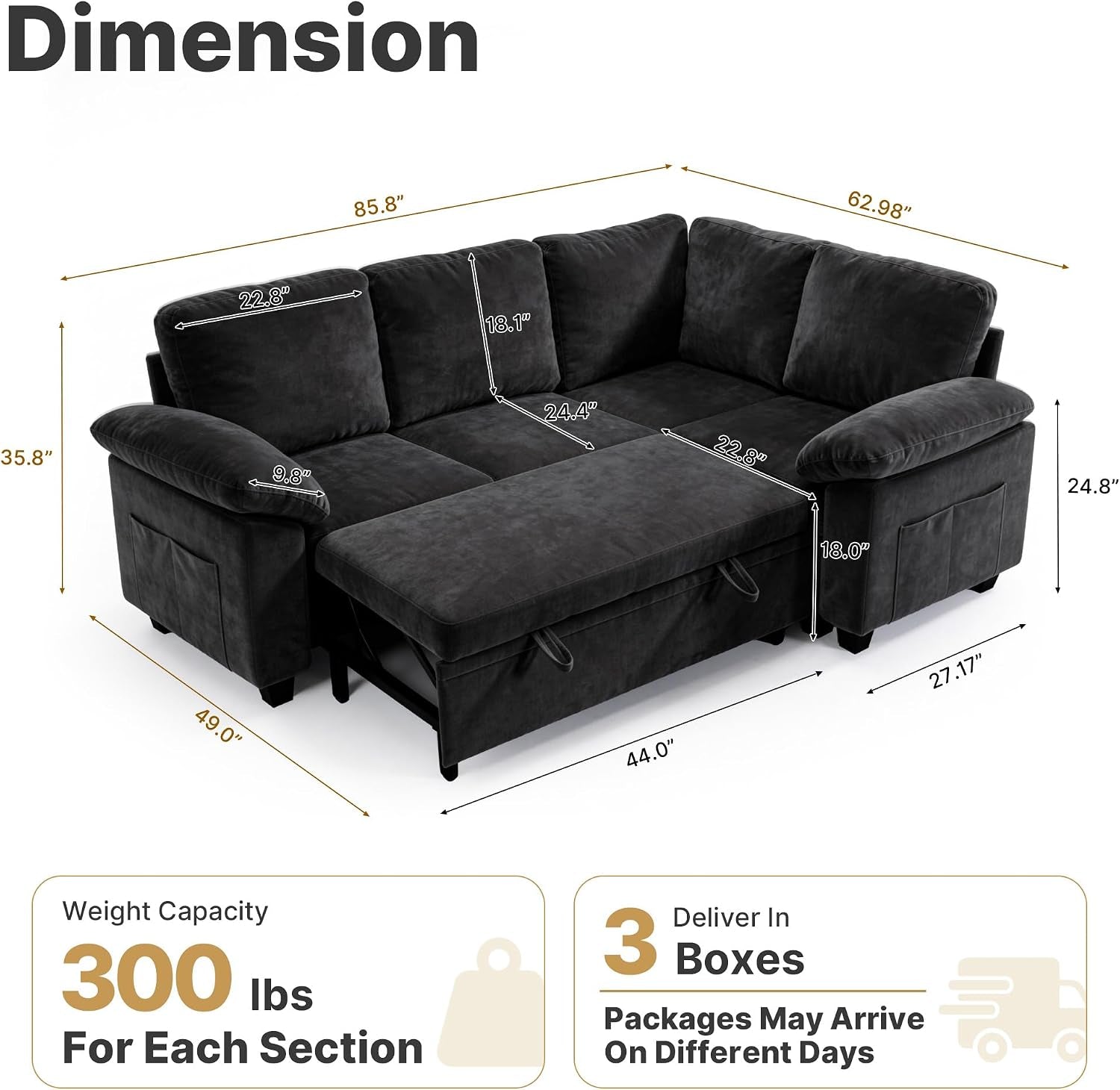 86-l-shaped-sectional-sleeper-couch-modular-pull-out-storage-sofa-bed
