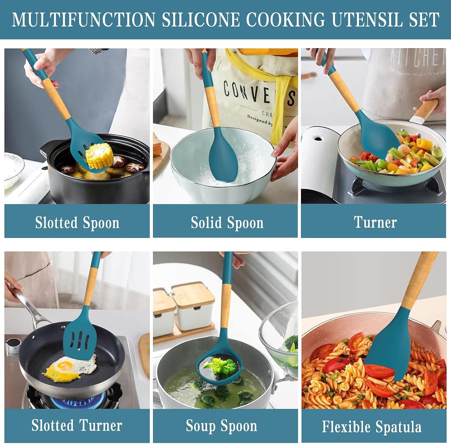 33-pcs-silicone-kitchen-utensils-set-heat-resistant-cooking-utensils-set-with-holder-wooden-handle-kitchen-gadgets-tools-spatula-for-nonstick-cookware