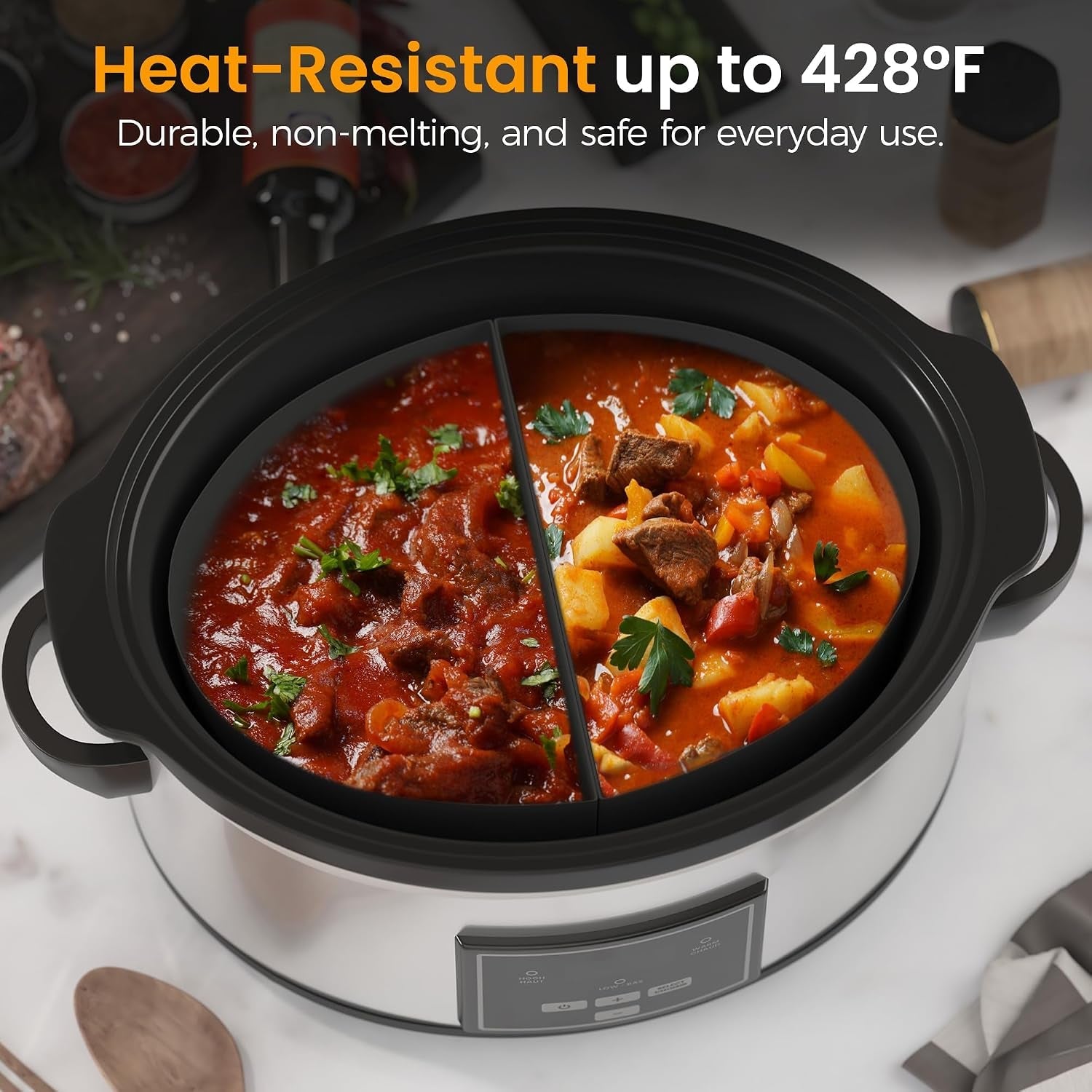 2-in-1-silicone-slow-cooker-liners-fit-for-crock-pots-6-quart-reusable-crock-pot-divider-insert-bpa-free-cooking-accessories-for-crockpots-grey