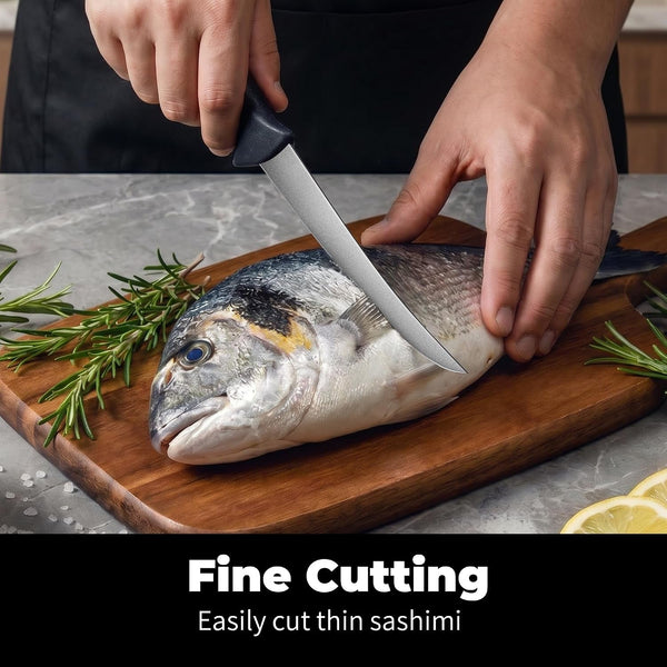 ZHANG XIAO QUAN Fillet Knife 6", High Carbon Stainless Steel Sharp Boning Knife, Ergonomic Handle for Meat and Poultry9