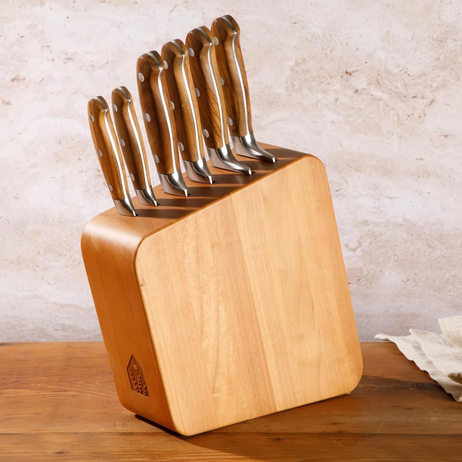 bloomhouse-kitchen-knife-block-set-7-piece-italian-olive-wood-german-forged-stainless-steel-knives-two-time-oprahs-favorite-things-winner-brand