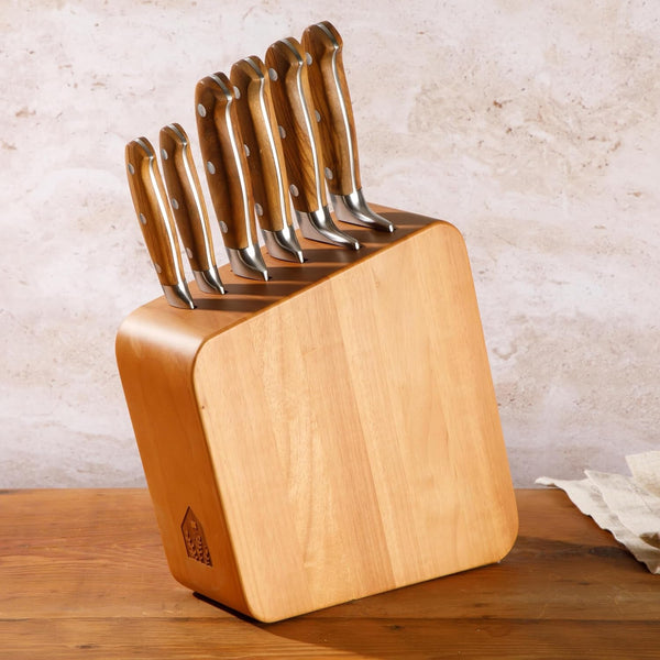 Bloomhouse Kitchen Knife Block Set - 7 Piece Italian Olive Wood German Forged Stainless Steel Knives - Two Time Oprah'S Favorite Things Winner Brand2