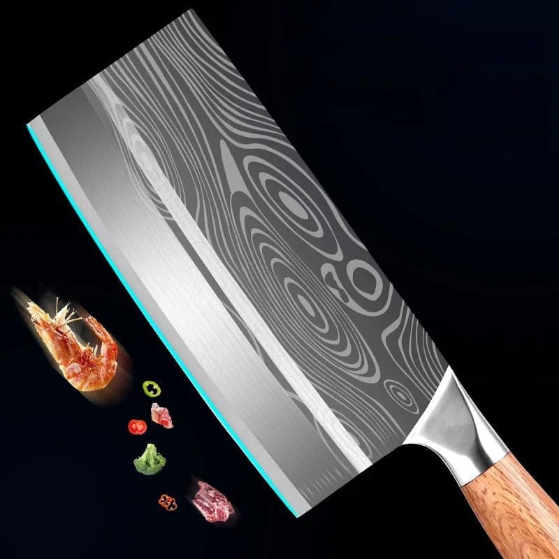 meat-cleaver-8-inch-damascus-pattern-chopping-butcher-slicing-knife-vegetable-cutting-wood-hanlde-ultra-sharp-kitchen-knife
