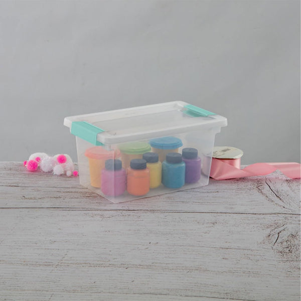 Clip Box, Stackable Clear Plastic Bins - Medium, 4-Pack7