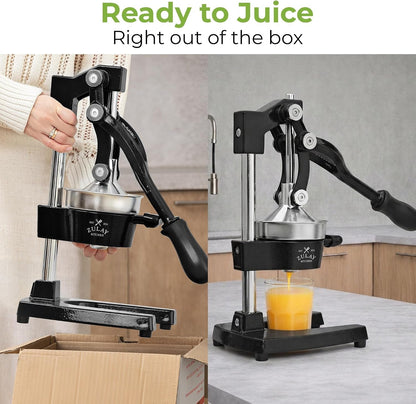 Cast Iron Juicer - Heavy Duty Orange Juicer with Detachable Strainers for Easy Cleaning, Citrus Press for Citrus Fruits, Perfect for Bartenders, Juice Lovers & Health Enthusiasts4