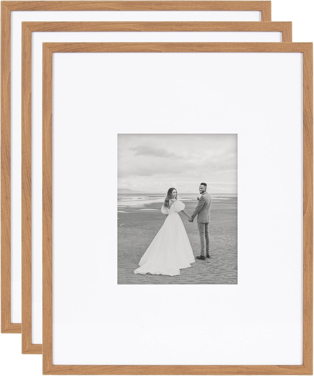 gallery-rectangle-picture-frame-set-of-3-16-x-20-matted-to-8-x-10-brown-modern-three-piece-photo-frame-set-for-gallery-wall-decor-in-living-room-wall-display