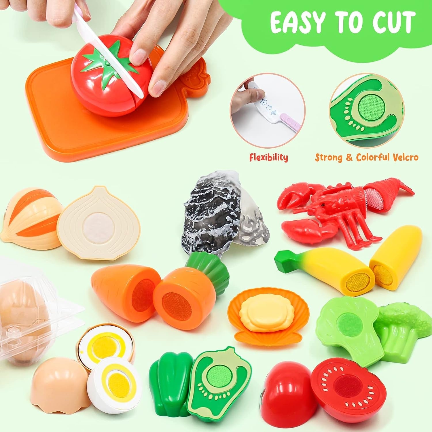 kids-pretend-play-kitchen-accessories-set-38pc-play-pots-pans-set-for-kids-stainless-steel-toddler-pots-pans-kitchen-playset-toy-cookware-cooking-utensils-play-food-dish-christmas-birthday-gift-3