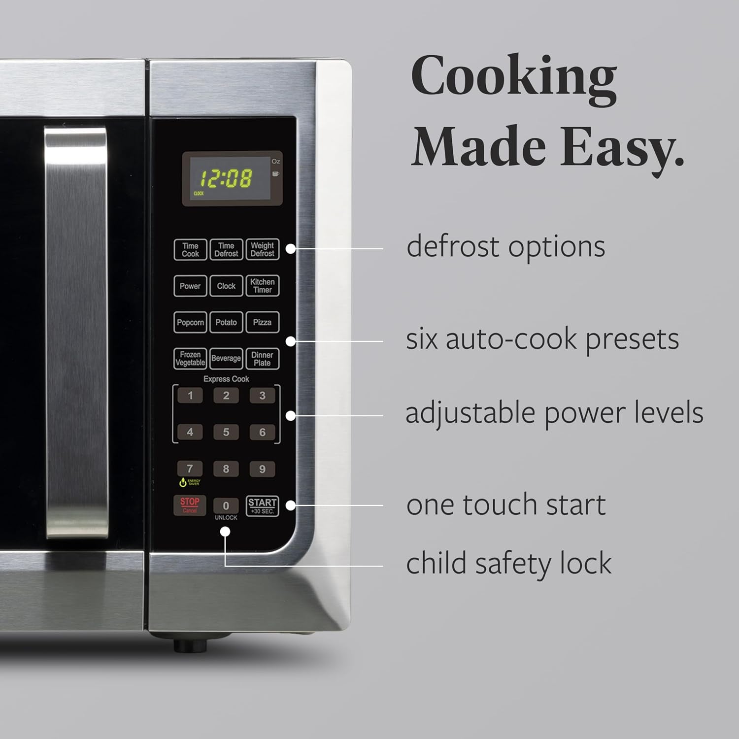 1-3-cu-ft-countertop-microwave-oven-1100-watts-power-auto-cook-settings-defrost-easy-clean-and-child-safety-lock-stainless