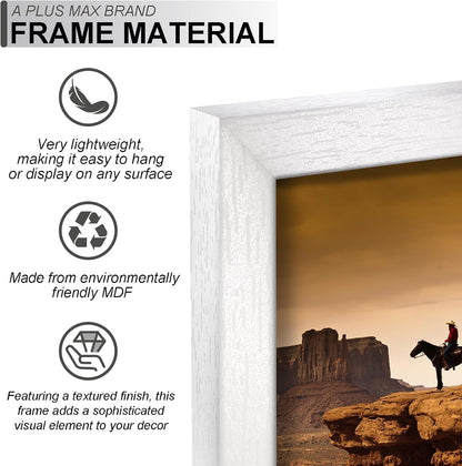 11X14 Picture Frame White Light Weight Wall Mount2
