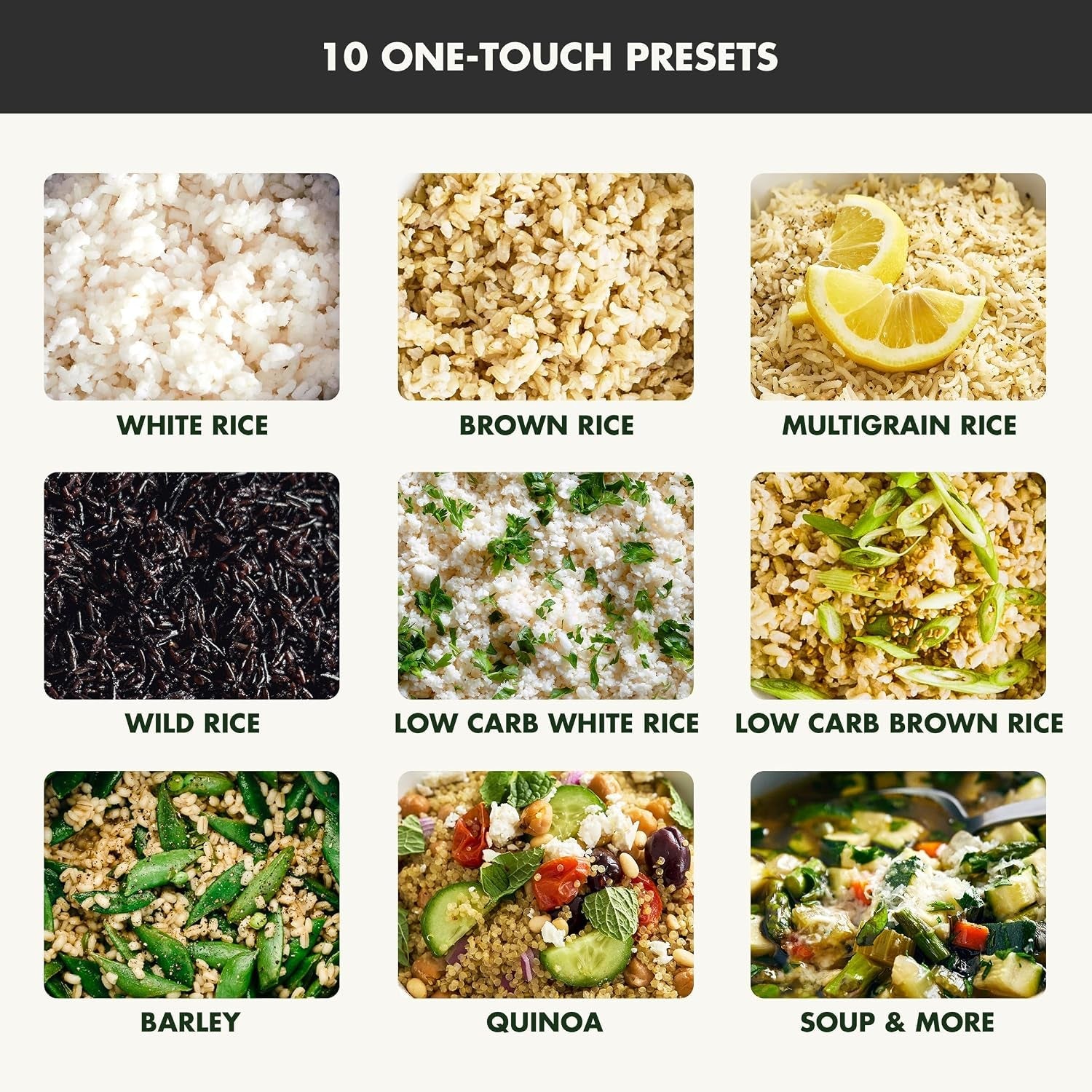 rice-cooker-8-cups-cooked-4-uncooked-low-carb-soup-mode-10-one-touch-cooking-presets-pfas-free-ceramic-steamer-basket-fuzzy-logic-auto-keep-warm-oats-24hr-delay-timer-graphite