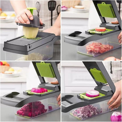 16Pcs Vegetable Chopper Grater Slicer Dicer Cutter Egg Separator Peeler Kitchen5