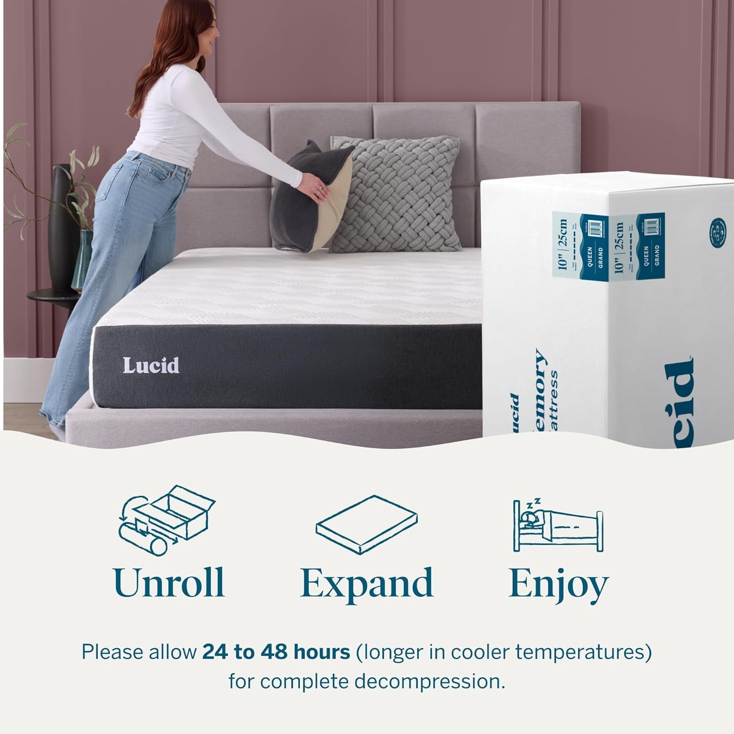 ®-10-medium-gel-memory-foam-mattress-bamboo-charcoal-cooling-gel-fiberglass-free-bed-in-a-box-certipur-us®-certified-king-size