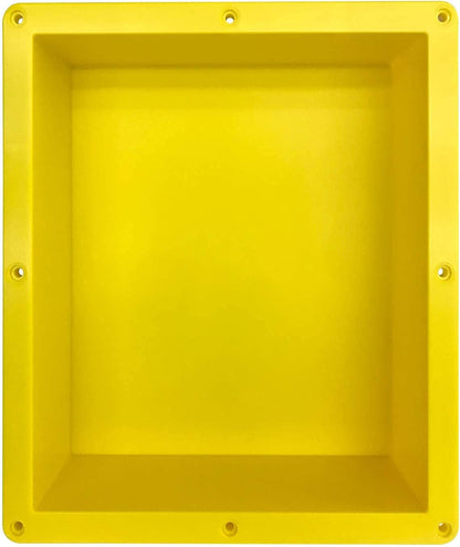 Shower Niche Ready for Tile 16" ×14" × 4" Bathroom Recessed Shower Niche Rectangle Leak Proof Shower Shelf Organizer for Shampoo & Toiletry Storage Yellow1