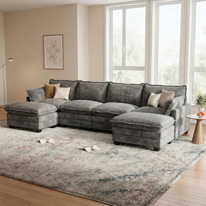 Modular Sectional Couch for Living Room, U Shaped Comfy Sofa7
