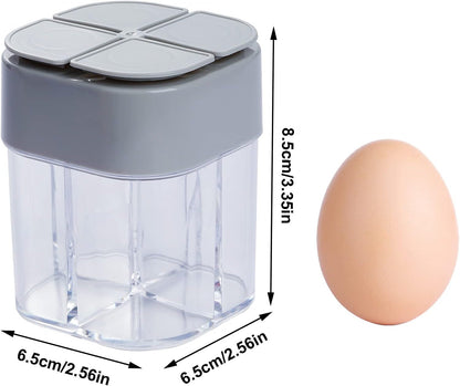2 Pack Spice Container Salt and Pepper Seasoning Shaker Jars White Grey2