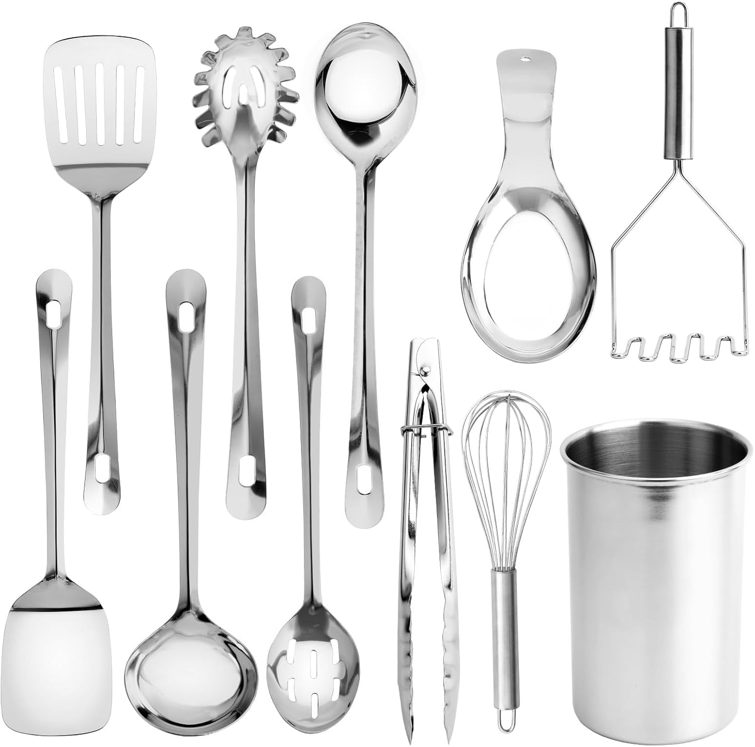kitchen-utensil-set-premium-nonstick-heat-resistant-kitchen-gadgets-turner-spaghetti-server-serving-spoons-whisk-tongs-masher-utensil-holder-10-piece-stainless-steel