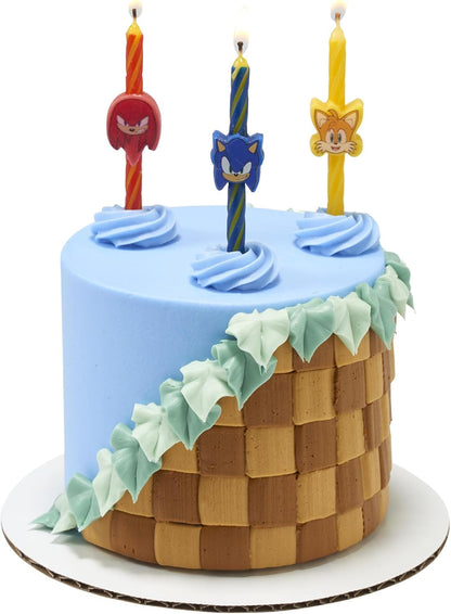 Sonic the Hedgehog Birthday Candles | Cake Decoration Toppers | 6 Count5