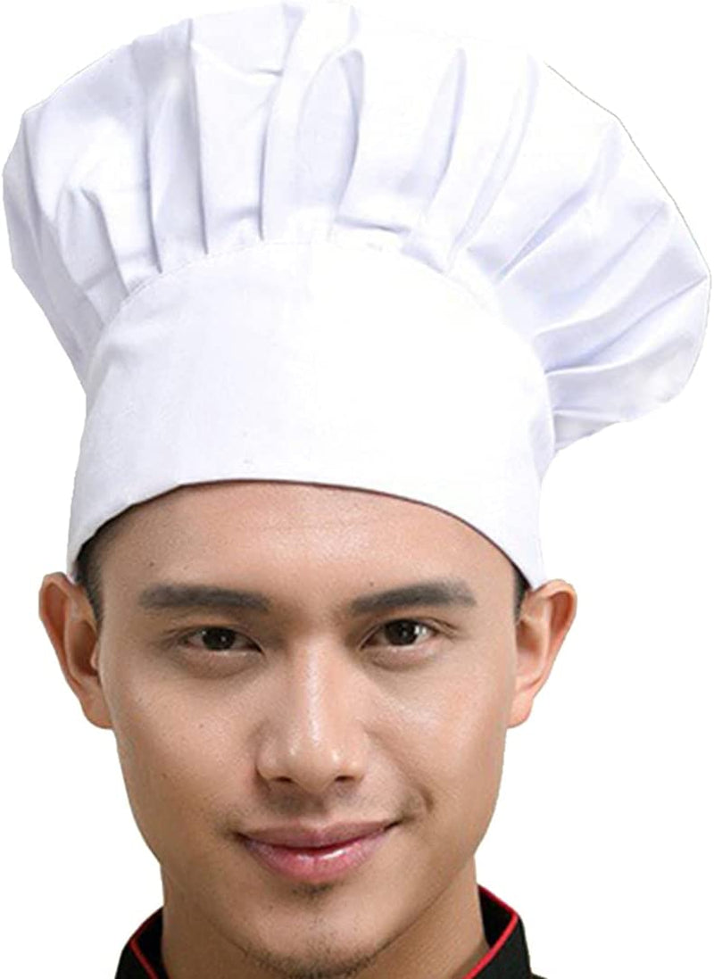 chef-hat-adult-adjustable-elastic-baker-kitchen-cooking-chef-cap